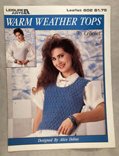Warm Weather Tops To Crochet- Leisure Arts 602 - 2 Crochet Patterns