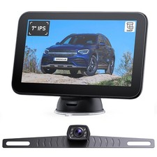 Wired Backup Camera Kit with 7" Monitor, HD 1080P Display for Car Truck/Picku...