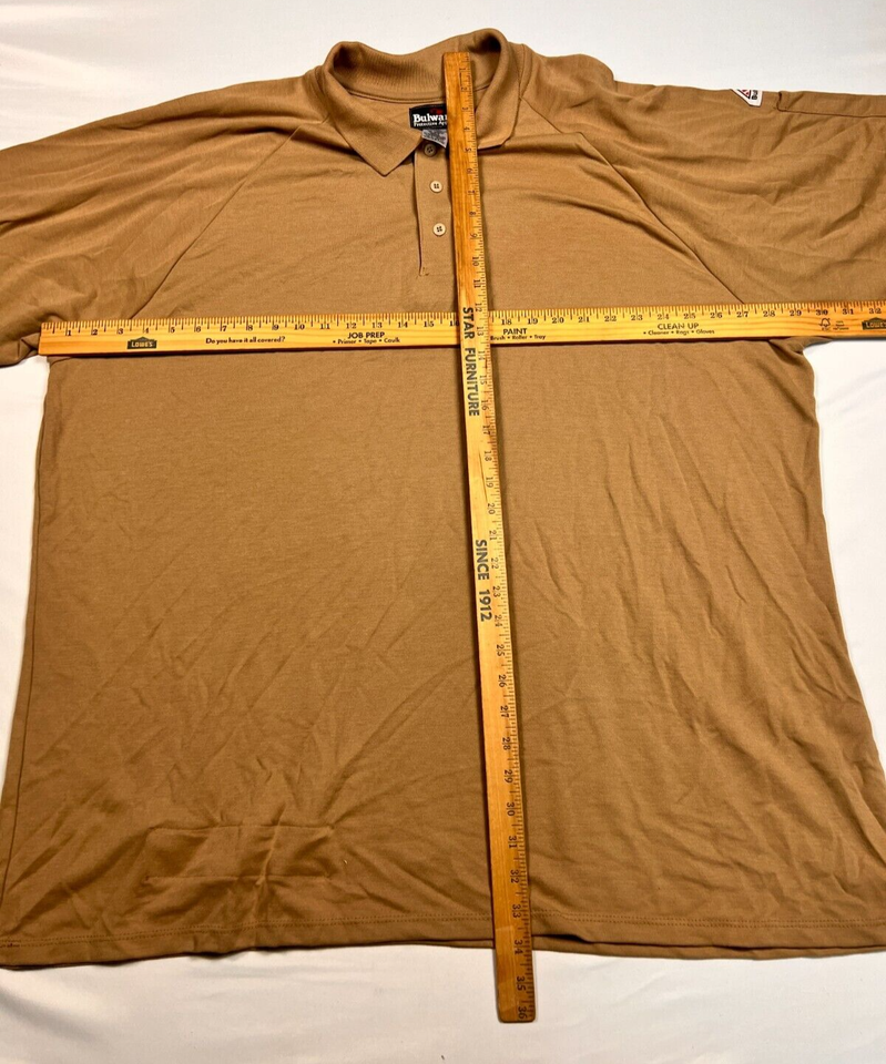 Bulwark FR Polo Shirt Flame Resistant Short Sleeve NFPA 2112 Men’s 2XL