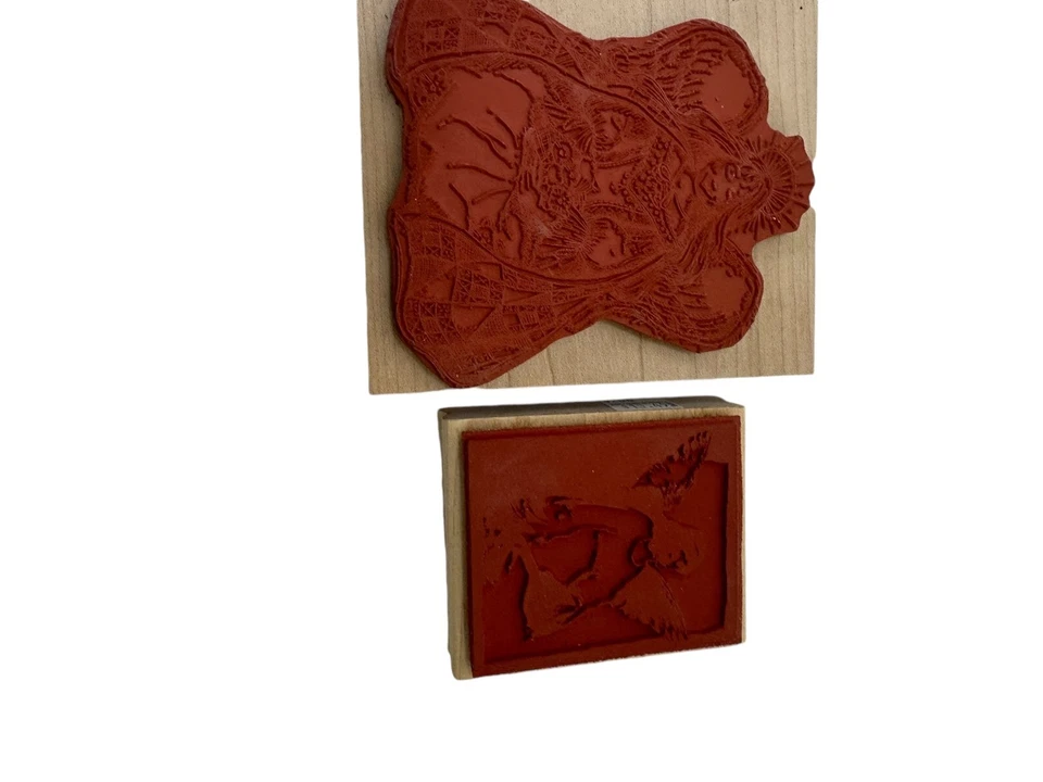 NUEVO ÁNGEL ANGELIC MUJERES SELLOS DE MADERA artesanía álbumes de recortes fabricación de tarjetas ARTE Foto 4 de 4