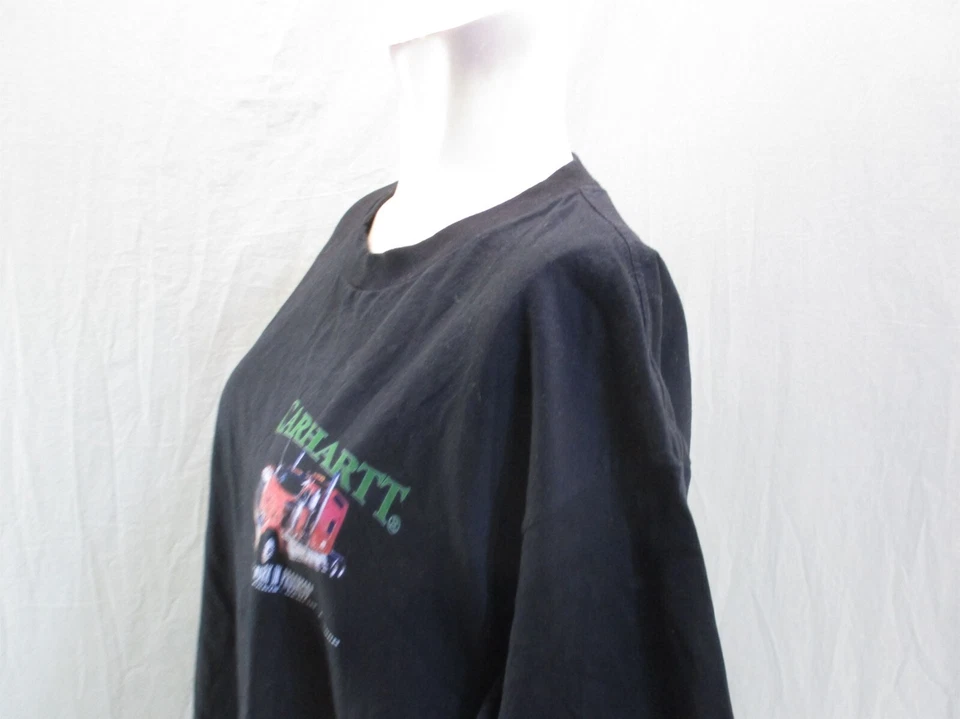 Camiseta Carhartt Talla L Para Hombre Negra Bolsillos Manga Corta Algodón Orgánico 5BL-385 Foto 4 de 4