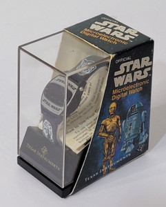 Star Wars Microelectronic Digital Watch VTG 1977 Texas Instruments Org Case READ