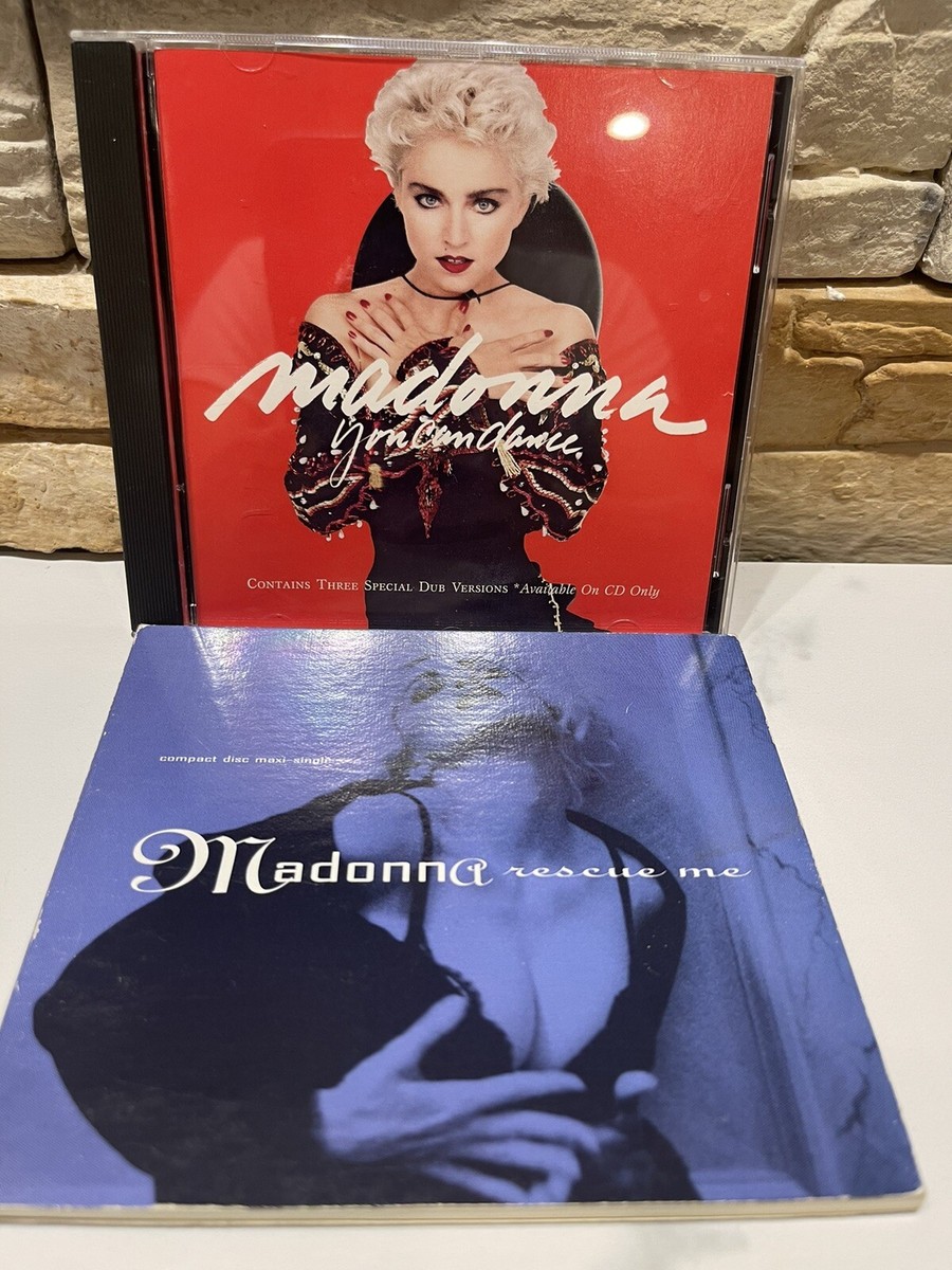MADONNA RESCUE ME SINGLE/ YOU CAN DANCE ALBUM 2 CD Good Condition