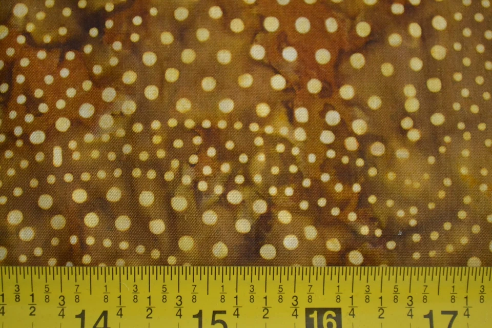 Por 1/2 Yd, Golds & Browns Batik Edredón Algodón, Moda/Tidepool Batiks/4316 16, B318 Foto 4 de 4