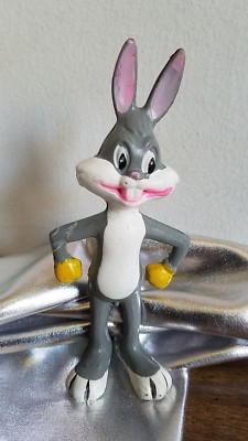Vintage Bugs Bunny Statue 4 3//4/" Plastic Hong Kong Dakin Warner Brothers SY1