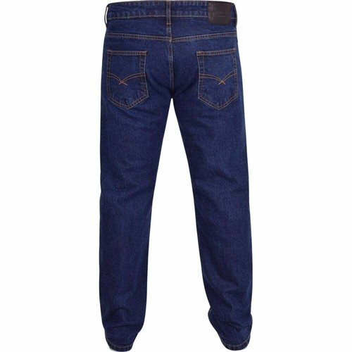 Pantalones de mezclilla para hombre resistentes de pierna recta básicos resistentes 100 % algodón con cremallera - Imagen 14 de 15