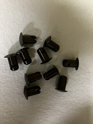 10 BLACK  ALUM  5/16'' BY.500'' 1/4 Quick Turn DOME HEAD Dzus Fasteners 