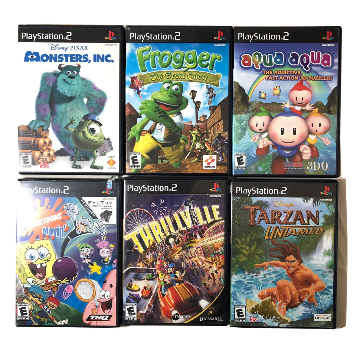 PlayStation 2 Adventure 6-Pack: Frogger, Tarzan, Thrillville, Aqua