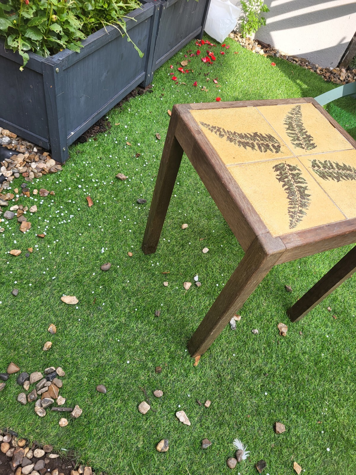 vintage tiled side table eBay