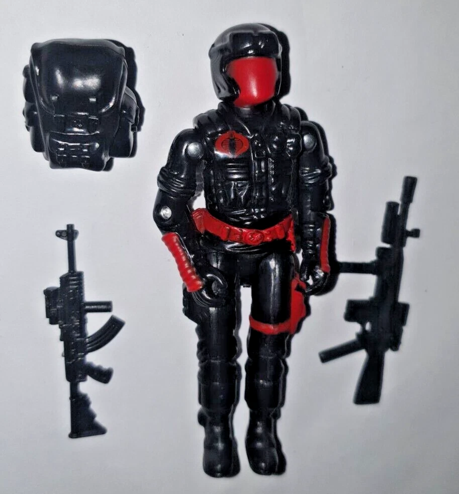 GI Joe Black Major Custom COBRA VIPER BLACK and RED DECO Action Figure Lot 1PCS