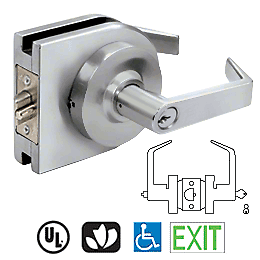 CRL LH50SA Satin Anodized Grade 1 Lever Lock Housing - Entrance - Picture 3 of 4
