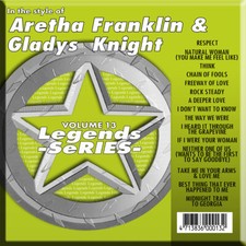 ARETHA FRANKLIN GLADIS LEGENDS SERIES VOL-13 KARAOKE CD G NEW IN PLASTIC /PRINT