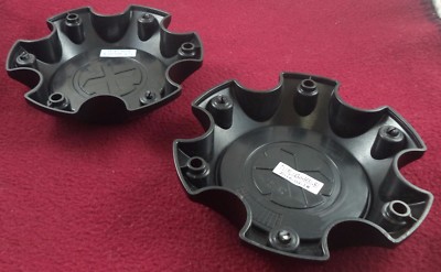 American Racing Wheels Black Custom Wheel Center Caps Set of 2