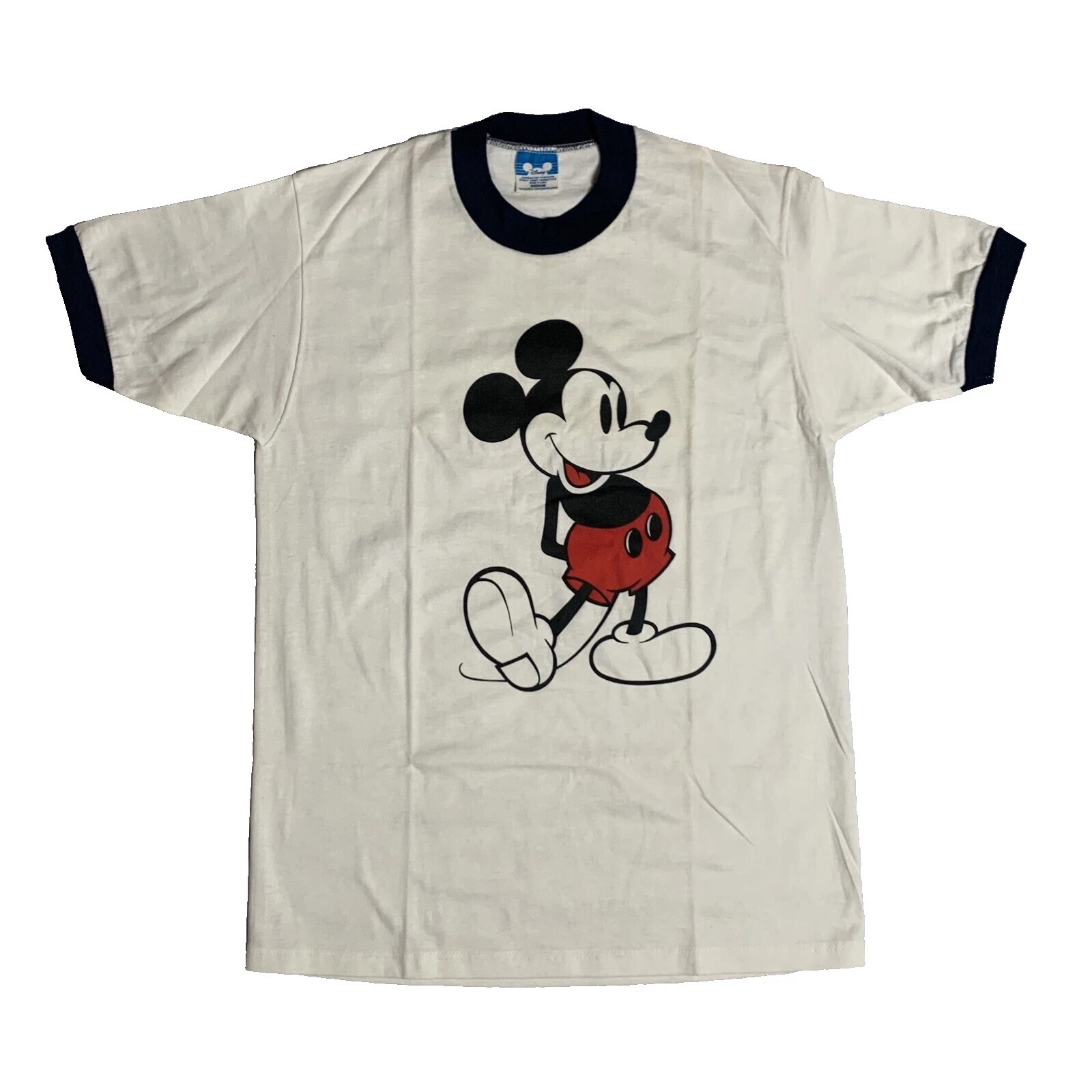 Disney Blanco Unisex Vintage Camisetas para Hombres