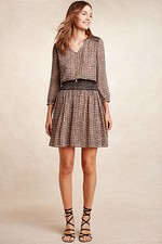 NWT Anthropologie Daytripper Dress, by Vanessa Virginia - neutral motif, size S