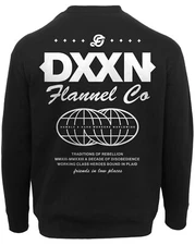 NWT Dixxon Flannel Black & White Tech Crewneck Sweatshirt