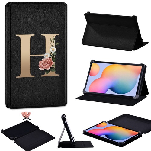 Custodia folio supporto pelle PU lettera oro per Amazon Fire 7 HD10 Kindle 2019 - Foto 16 di 34