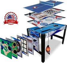 Mesa De Juegos Multiple Multijuegos 13 Juegos En 1 Futbolin Hockey Billar Y Mas