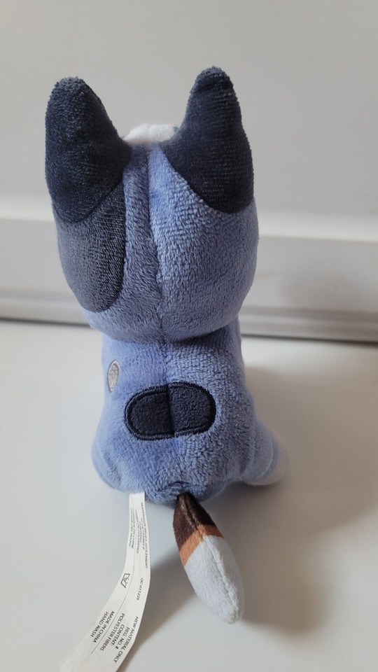 Bluey Friends Socks 6" Plush Stuffed Animal by Moose Toys Blue Muffin