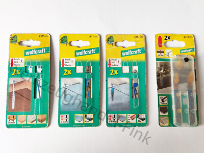 Wolfcraft 8x Stichsägeblatt Holz Metall T-Schaft 2317 / 2385