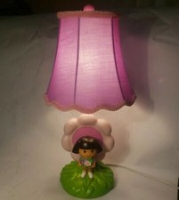 Dora the Explorer 17  3D flower Desk Lamp  Nightlight Purple Works EUC