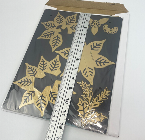 Anna Griffin Poinsettia Pop Up Dies Large Magnetic Mat AG-1003H Christmas Flower - Picture 4 of 10
