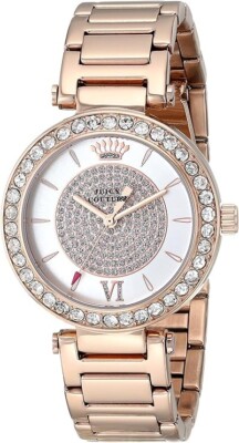 Juicy Couture Women\'s Rose Gold Tone Crystal Accent Watch Juicy Couture Diamond Accent Watches for Women | Mercari main image 4
