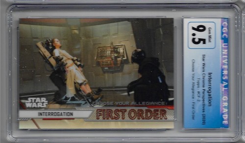 2020 Star Wars Chrome Perspectives Interrogation Choose Your Allegiance CGC 9.5