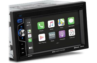 Boss Double DIN Apple CarPlay 6.2'' Mech-Less Multimedia Car Stereo Player BE62CP