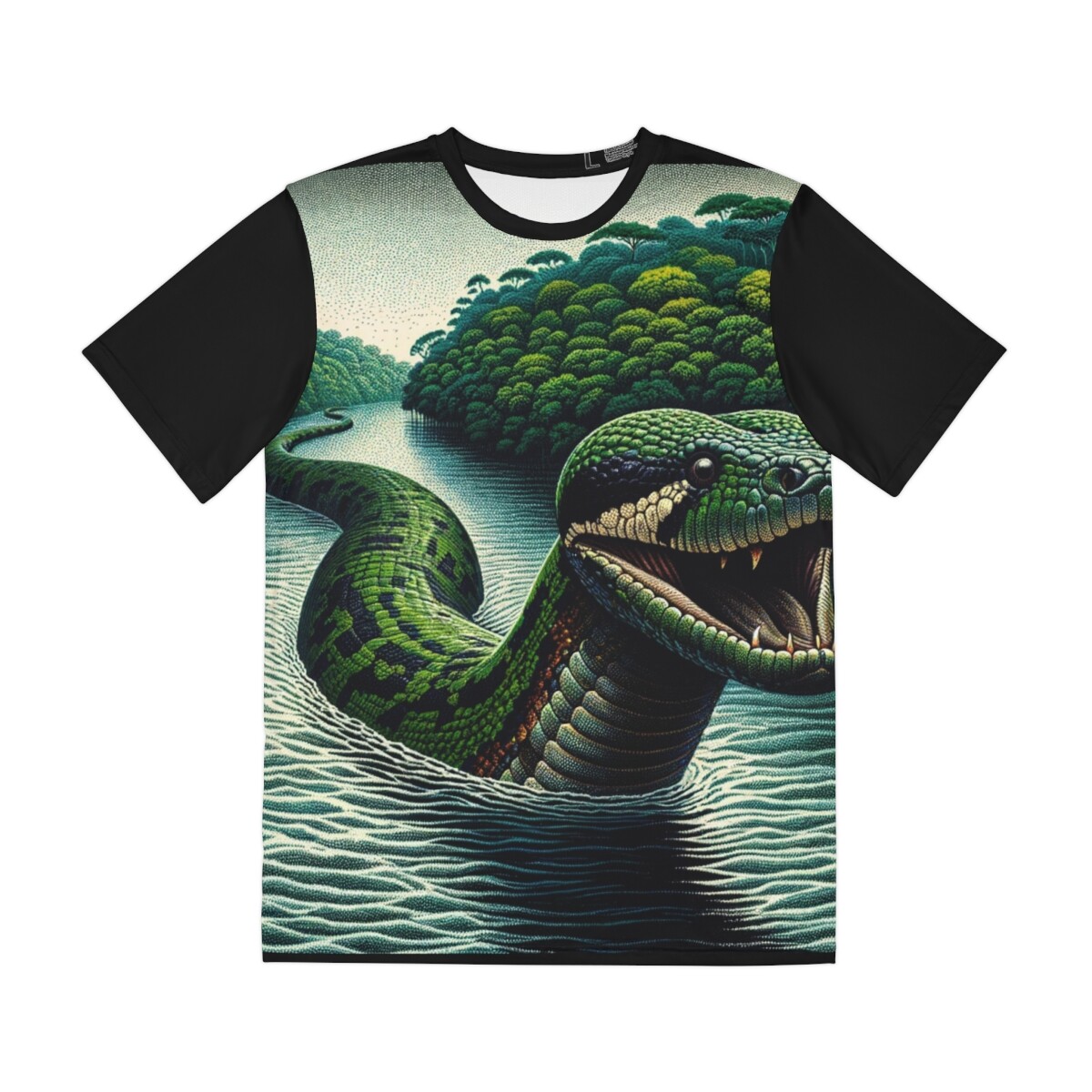 All Over Print T Shirt Giant Anaconda Peruvian Amazon River Snake