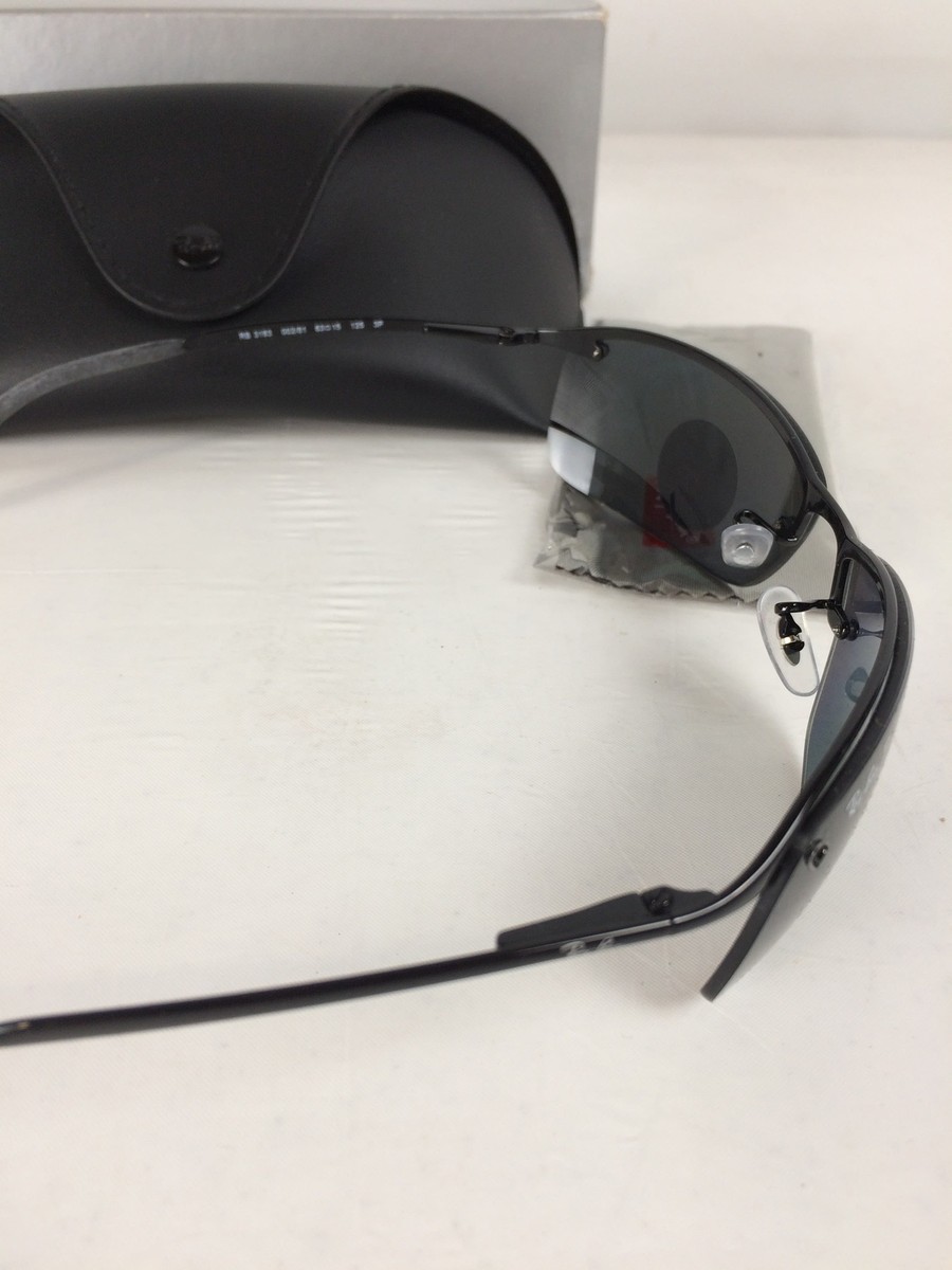 Open Box Ray-Ban RB3183 Sunglasses, Black Frame, Grey Gradient