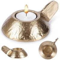 Teelichthalter KerzenstäNder Kerzenhalter Aus Aluminium Goldfarben 12X9X5 Cm