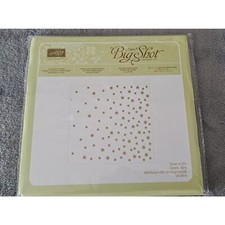 Stampin' Up RETIRED Used Scattered Sequins Embossing folder Paper Crafts Cards