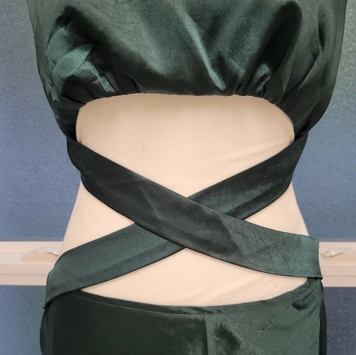 SELFIE LESLIE SOCIAL BUTTERFLY CUT-OUT WAIST MIDI DRESS JADE Size Large - Picture 6 of 11