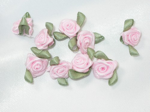 ROSE Mini Ribbon Roses Polyester Satin Ribbon 25 Pack lots of colors US SELLER - Picture 8 of 57