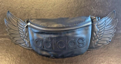 Adidas Originals Jeremy Scott Wings Bag Black Leather Waist Pack 