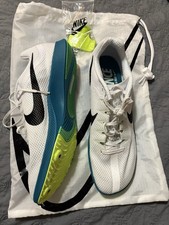 SIZE 10 Men’s NIKE Zoom Rival Distance Track Spikes White Spruce FZ9653-102