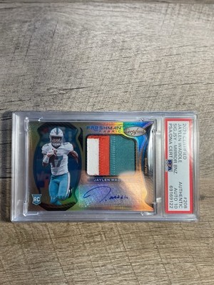 2021 Certified Freshman Fabric Jaylen Waddle RPA Dolphins PSA GM MT 10 /249