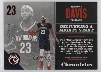 2017-18 Panini Chronicles Red 80/299 Anthony Davis #15 9cf