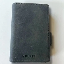 Vulkit Bi-fold Wallet Credit Card Holder RFID Blocking Pop up  Gray NEW