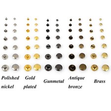 Brass Double Sided Press Studs Snap Fasteners For Coats, Dresses, And Handbags