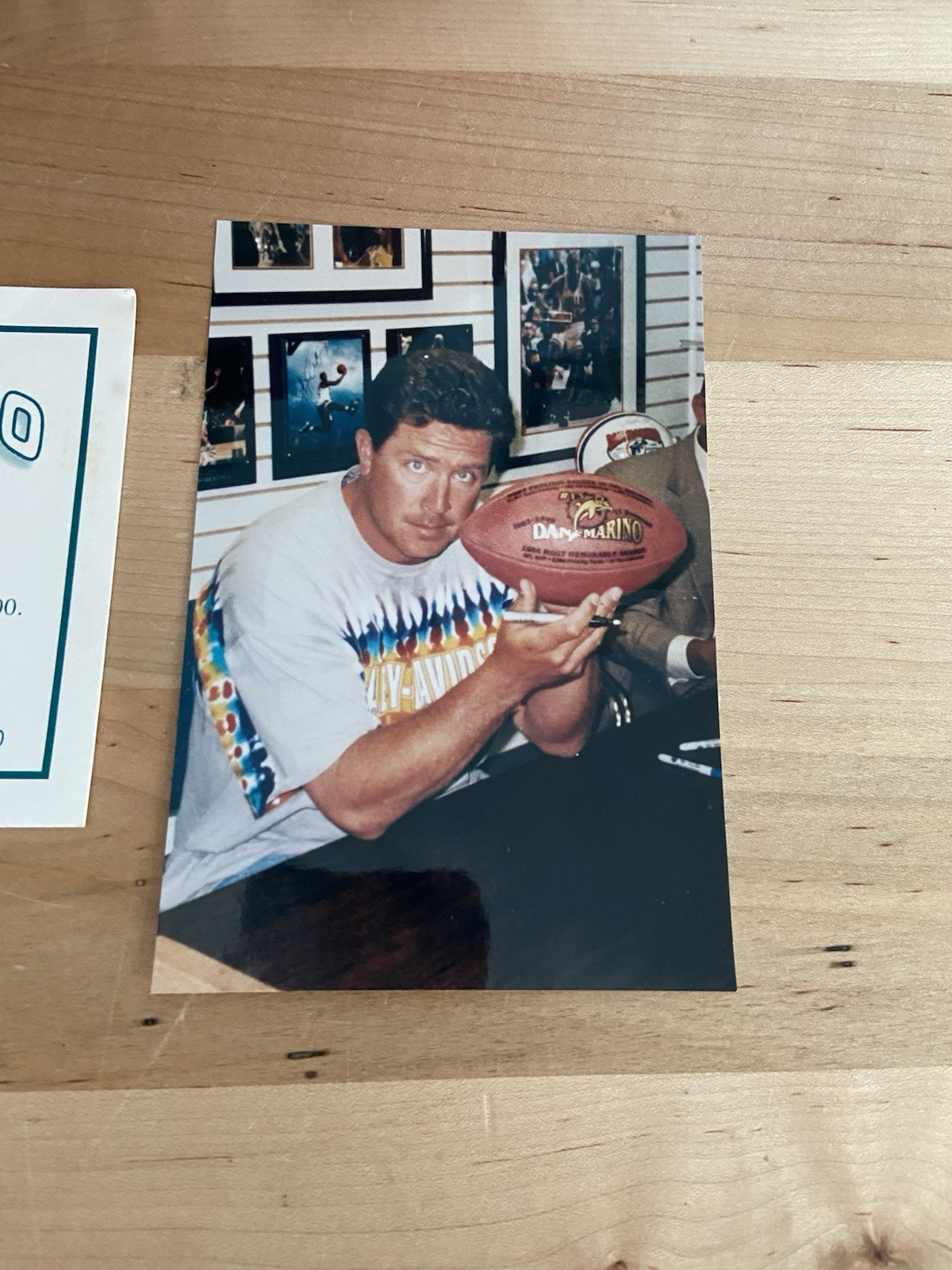 Dan Marino Signed Football 1984 MVP Inscribed LE /2000 Auto w/ Photo And COA view 2