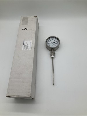 Staitech WIKA Industrial Dial Thermometer 0 160°C 1/2 BSP Bottom Entry R5502/4