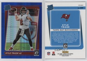 2021 Panini Donruss Optic Rated Blue Hyper Prizm Kyle Trask #209 Rookie RC