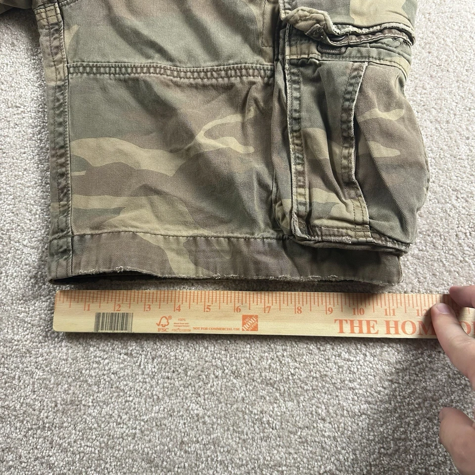 Vintage Abercrombie Fitch Paratrooper Cargo Shorts Mens 32 Camo Heavy - Image 4 of 4