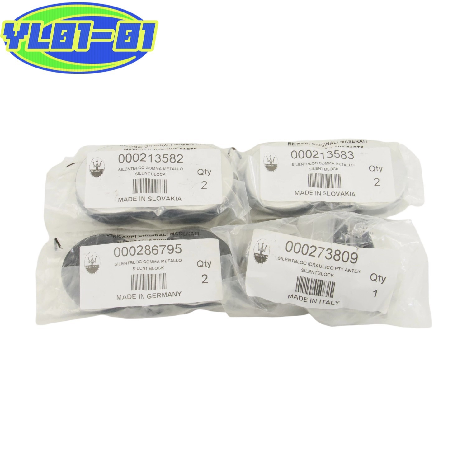 Maserati Quattroporte 2003-2019 Front Control arm bushings Set P/N 980139889