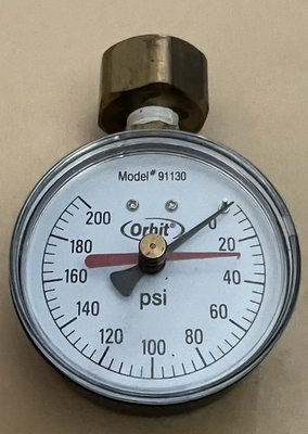 #ad #ad Orbit 91130 Brass Pressure Gauge Measure Water Pressure to 0410 200 PSI 3 4quot; $5.00