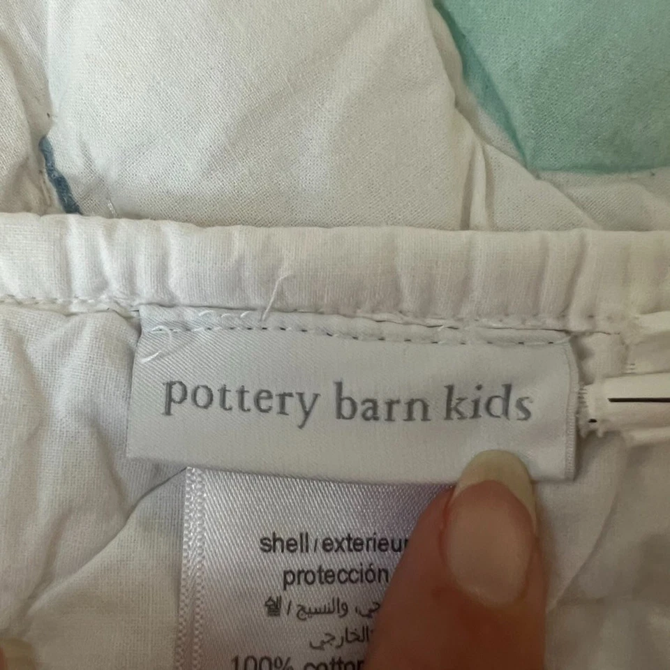 Pottery Barn Kids Quilt Sasha's Garden Full Queen Size Comforter - Image 3 of 4