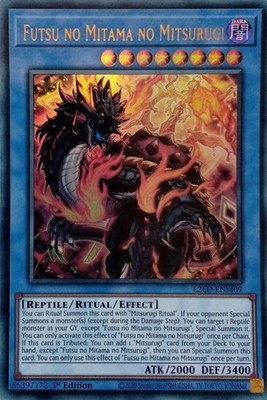 L26D-DEM09 FUTSU NO MITAMA NO MITSURUGI ULTRA RARE 1.AUFLAGE YuGiOh KARTE