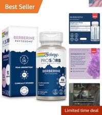 Berberine Phytosome Capsules - 9X Absorption,  Easy to Digest, 30 VegCaps